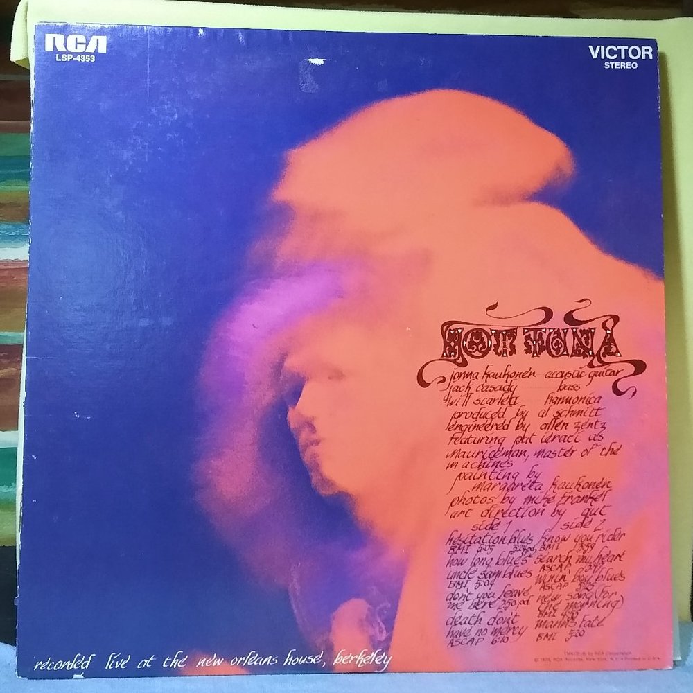 Hot Tuna Hot Tuna 1970 Vinyl record